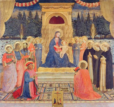 Das San Marco Altarbild, ca. 1438-40 von Fra Angelico